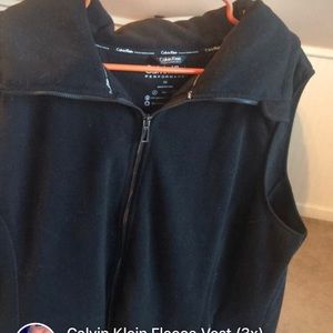 Black Calvin Klein vest fleece